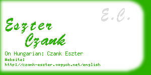 eszter czank business card